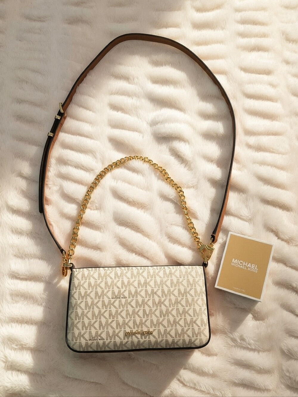 NEW Michael Kors Bryant Small Signature Logo Convertible Pochette